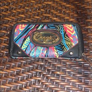 💥📌Vintage Coogi Classic Wallet goldtone hardware